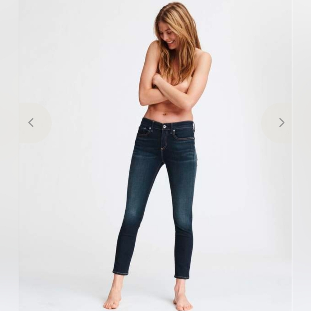 ❤️ NWOT! RAG & BONE CATE MID-RISE ANKLE SKINNY JEANS, CARMEN WASH, 2 (26)